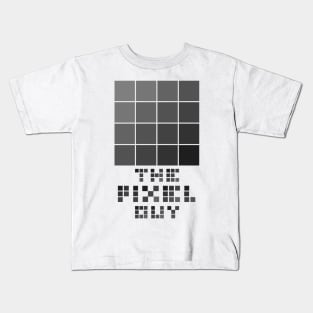 the pixel guy design for the pixel lover - gray Kids T-Shirt